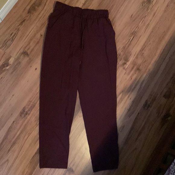 Size 6 burgundy Lulu dress pant high waisted - Picture 1 of 4